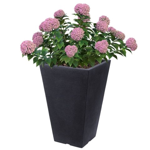 Doniczka ogrodowa plastikowa szara kwadratowa 35x56 cm VILDE 339316