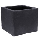 Doniczka ogrodowa plastikowa szara kwadratowa 39x33,5 cm VILDE 339310