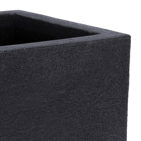 Doniczka ogrodowa plastikowa szara kwadratowa 39x33,5 cm VILDE 339310