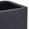 Doniczka ogrodowa plastikowa szara kwadratowa 39x33,5 cm VILDE 339329