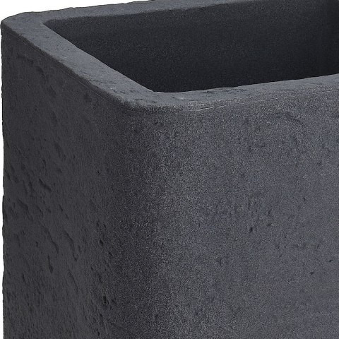 Doniczka ogrodowa plastikowa szara kwadratowa 39x39x33 cm VILDE 339150