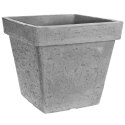 Doniczka ogrodowa plastikowa szara kwadratowa 39,5x35 cm VILDE 339332