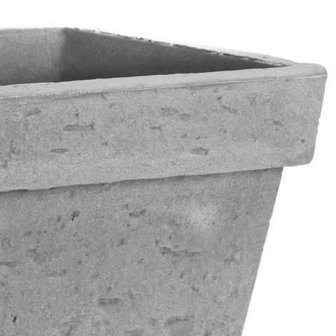 Doniczka ogrodowa plastikowa szara kwadratowa 39,5x35 cm VILDE 339332