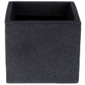 Doniczka ogrodowa plastikowa szara kwadratowa mała 20x17,5 cm VILDE 339318