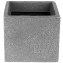 Doniczka ogrodowa plastikowa szara kwadratowa mała 20x17,5 cm VILDE 339319