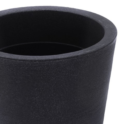Doniczka ogrodowa plastikowa szara okrągła 24x35 cm VILDE 339311