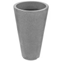 Doniczka ogrodowa plastikowa szara okrągła 28x45 cm VILDE 339321
