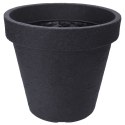 Doniczka ogrodowa plastikowa szara okrągła 35x38,5 cm VILDE 339330