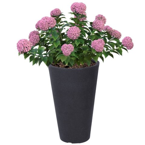 Doniczka ogrodowa plastikowa szara okrągła 35,5x55,5 cm VILDE 339313