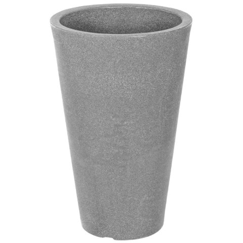 Doniczka ogrodowa plastikowa szara okrągła 35,5x55,5 cm VILDE 339322