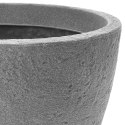 Doniczka ogrodowa plastikowa szara okrągła 37,5x48 cm VILDE 339326