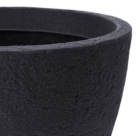 Doniczka ogrodowa plastikowa szara okrągła 37,5x48 cm VILDE 339327