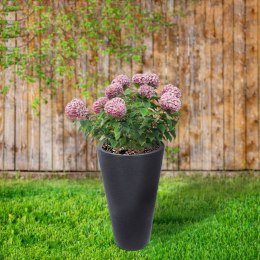 Doniczka ogrodowa plastikowa szara okrągła duża 28x45 cm VILDE 339312