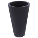 Doniczka ogrodowa plastikowa szara okrągła duża 28x45 cm VILDE 339312