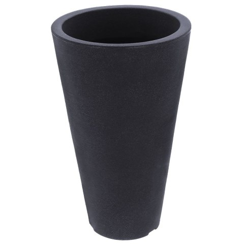 Doniczka ogrodowa plastikowa szara okrągła duża 28x45 cm VILDE 339312