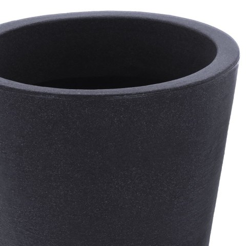 Doniczka ogrodowa plastikowa szara okrągła duża 28x45 cm VILDE 339312