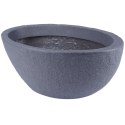 Doniczka ogrodowa plastikowa szara owalna 59x34 cm VILDE 339199
