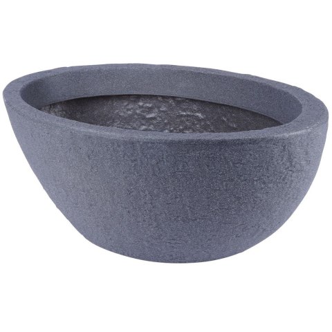 Doniczka ogrodowa plastikowa szara owalna 59x34 cm VILDE 339199