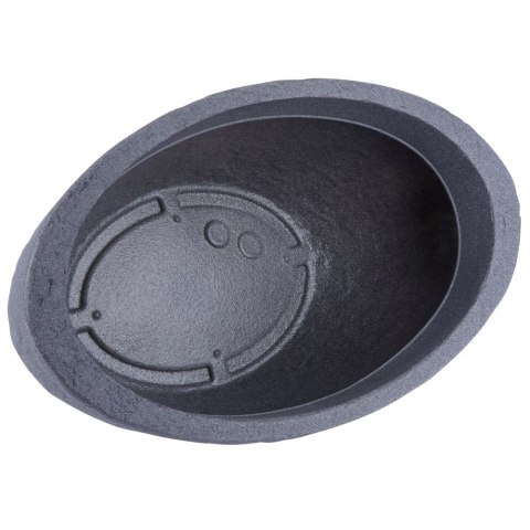 Doniczka ogrodowa plastikowa szara owalna 59x34 cm VILDE 339199