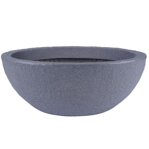 Doniczka ogrodowa plastikowa szara owalna 59x34 cm VILDE 339199