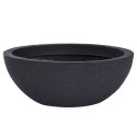 Doniczka ogrodowa plastikowa szara owalna duża 59x34,5 cm VILDE 339328