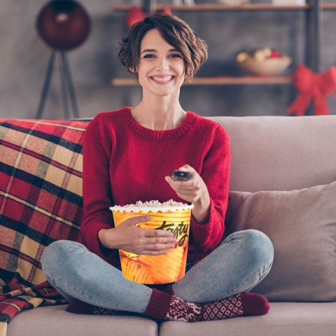 Kubełek na popcorn chipsy nachosy przekąski do filmu miska 2.3L ORION 121780