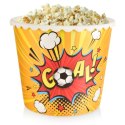 Kubełek na popcorn chipsy nachosy przekąski do filmu miska GOAL 2.3L ORION 121782