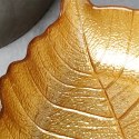 Miseczka szklana do serwowania złota liść miska 16x14cm 180ml VILDE 139733