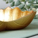 Miseczka szklana do serwowania złota liść miska 16x14cm 180ml VILDE 139733