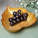 Miseczka szklana do serwowania złota liść miska 16x14cm 180ml VILDE 139733
