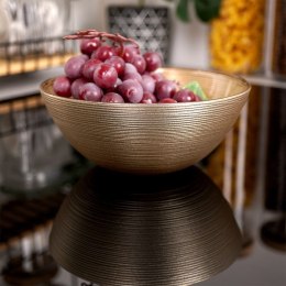 Miseczka szklana złota do zupy na sałatkę przekąski chipsy 15cm 600ml VILDE 139260