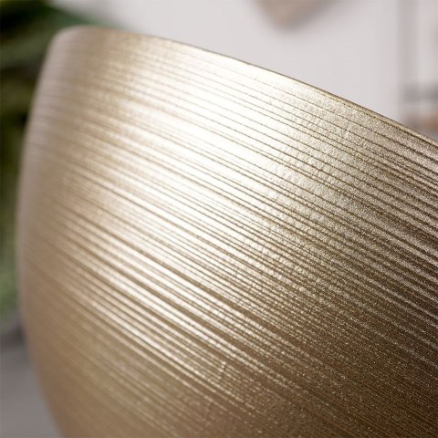 Miseczka szklana złota do zupy na sałatkę przekąski chipsy 15cm 600ml VILDE 139260