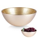 Miseczka szklana złota do zupy na sałatkę przekąski chipsy 15cm 600ml VILDE 139260