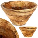 Miska drewniana na owoce warzywa przekąski MANGO 19.5cm 1L VILDE 139286