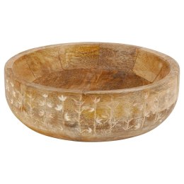 Miska drewniana na owoce warzywa przekąski MANGO 24cm 2.3L VILDE 139197