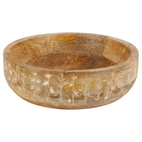 Miska drewniana na owoce warzywa przekąski MANGO 24cm 2.3L VILDE 139197