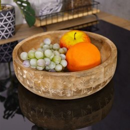 Miska drewniana na owoce warzywa przekąski MANGO 24cm 2.3L VILDE 139197
