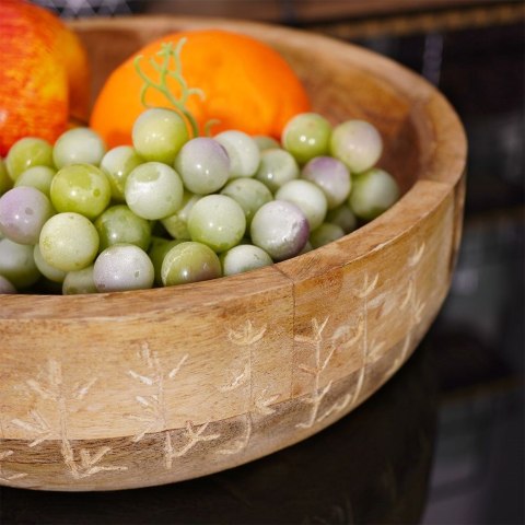 Miska drewniana na owoce warzywa przekąski MANGO 24cm 2.3L VILDE 139197