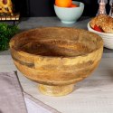 Miska drewniana na owoce warzywa przekąski MANGO 26cm 2.6L VILDE 139287
