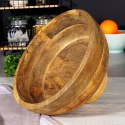 Miska drewniana na owoce warzywa przekąski MANGO 26cm 2.6L VILDE 139287