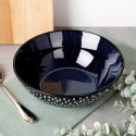 Miska sałatkowa do sałatki ceramiczna granatowa 20cm 1.1L SIAKI COLLECTION 139711