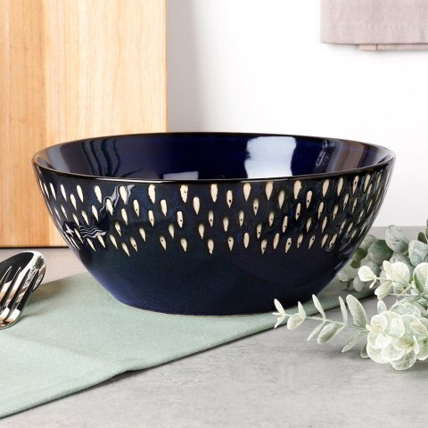 Miska sałatkowa do sałatki ceramiczna granatowa 23cm 2L SIAKI COLLECTION 139712