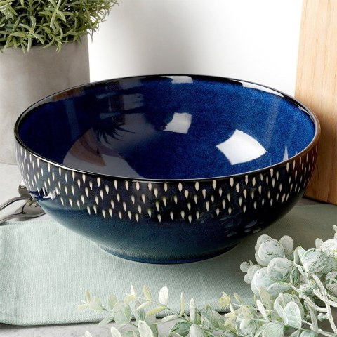 Miska sałatkowa do sałatki ceramiczna granatowa 25cm 2.8L SIAKI COLLECTION 139713