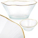 Miska sałatkowa do sałatki szklana złota 21cm 1.2L VILDE 139716