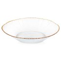 Miska sałatkowa do sałatki zupy szklana złota 20.5cm 500ml VILDE 139718