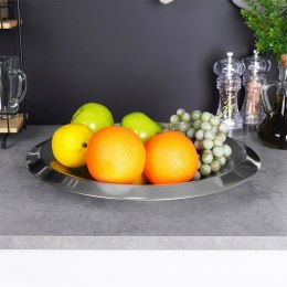 Miska stalowa na owoce warzywa przekąski słodycze srebrna 35cm 1.9L VILDE 139383