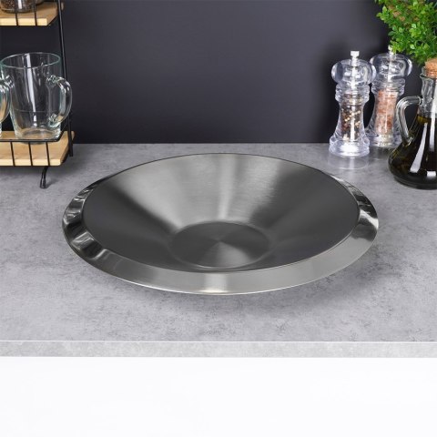 Miska stalowa na owoce warzywa przekąski słodycze srebrna 35cm 1.9L VILDE 139383