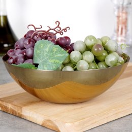 Miska stalowa na owoce warzywa przekąski słodycze złota 17.5cm 800ml VILDE 139396