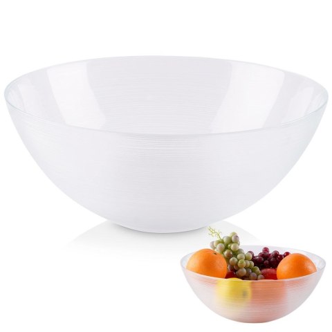 Miska szklana na sałatkę przekąski chipsy duża 28cm 3.6L VILDE 139256