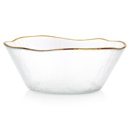 Miska szklana złota do zupy miseczka 15cm 500ml VILDE 139715